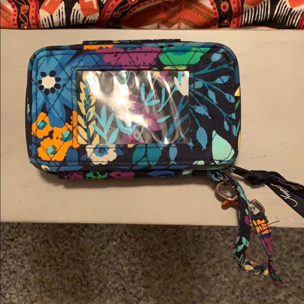 Vera Bradley Blue printed Wristlet